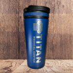 Blue Titan 36oz Ice Shaker with Protein Shake Cap