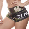 Women's Green Camo Booty Shorts - Image 3