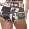 Women's Green Camo Booty Shorts - Image 2