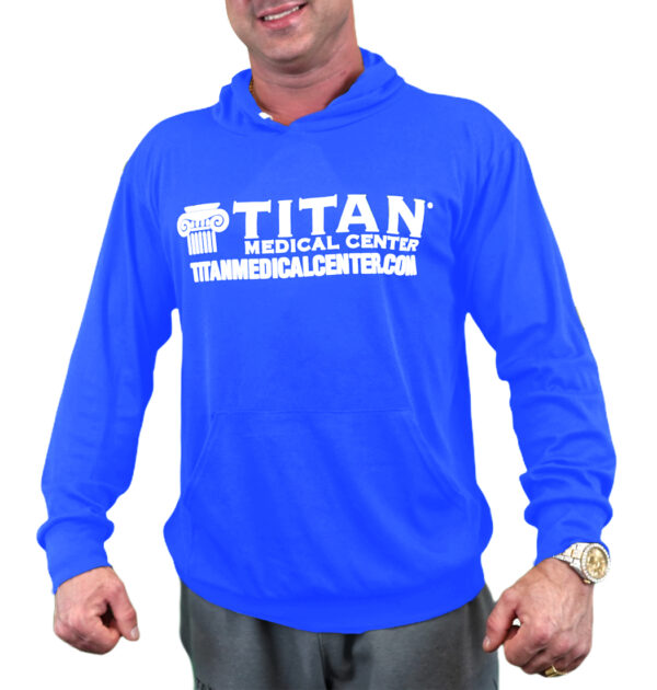 Men's Blue Long Sleeve Hoodies