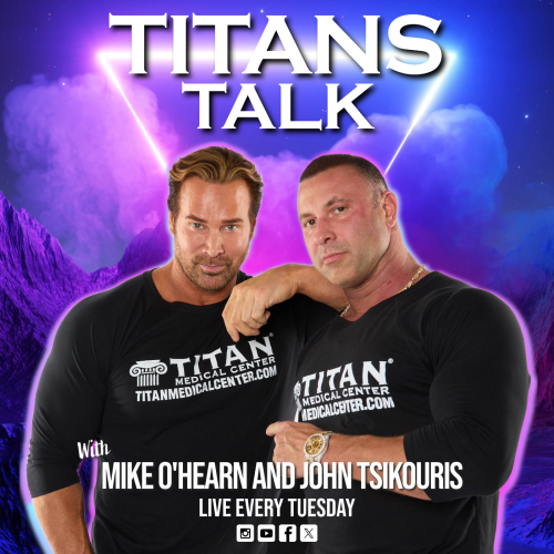 Mike O'Hearn and John Tsikouris host Titans Talk health and fitness podcast